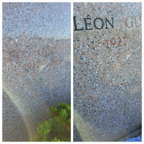 Rechampissage à la peinture noire