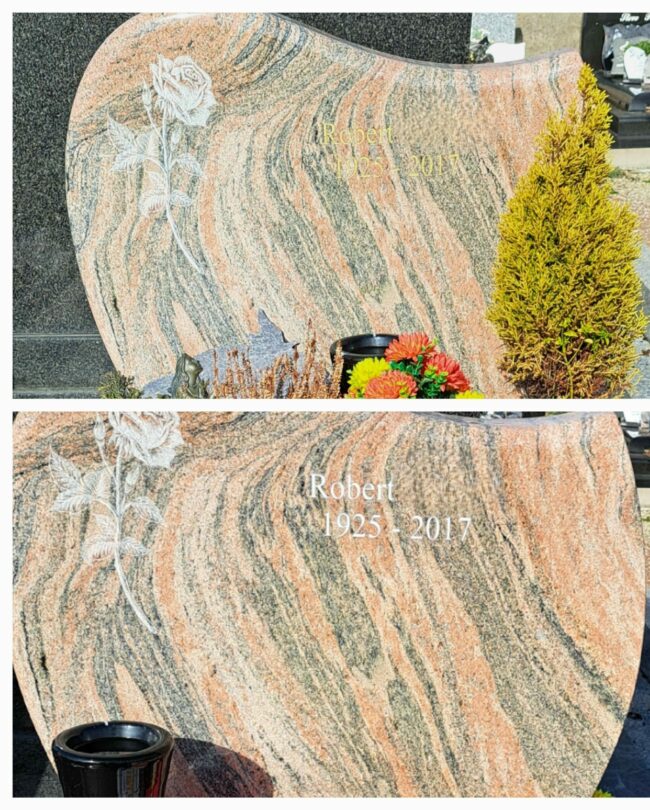 Cimetiere-Nieul-sur-Mer-Rechampissage-peinture-speciale-marbrier